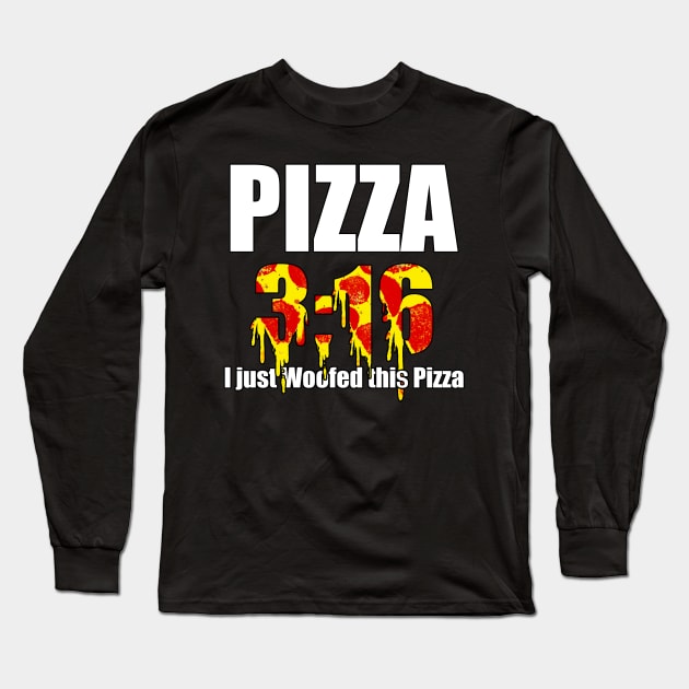 Stone Cold Pizza Long Sleeve T-Shirt by zachattack